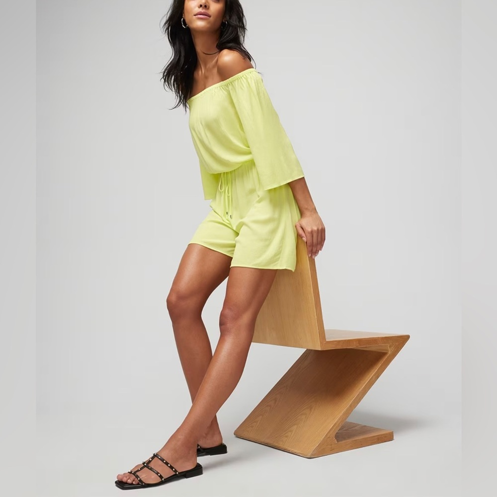 WHBM OFF THE SHOULDER ROMPER